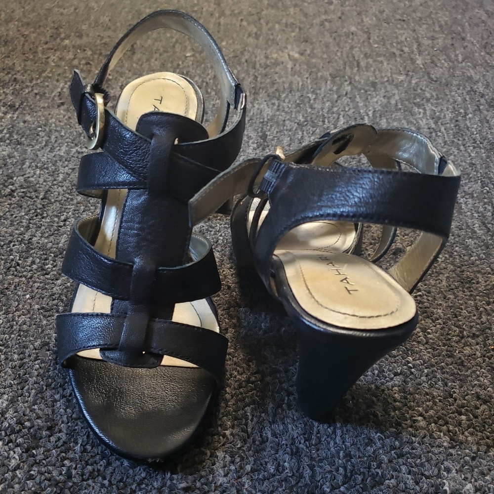 Black Leather Sandals